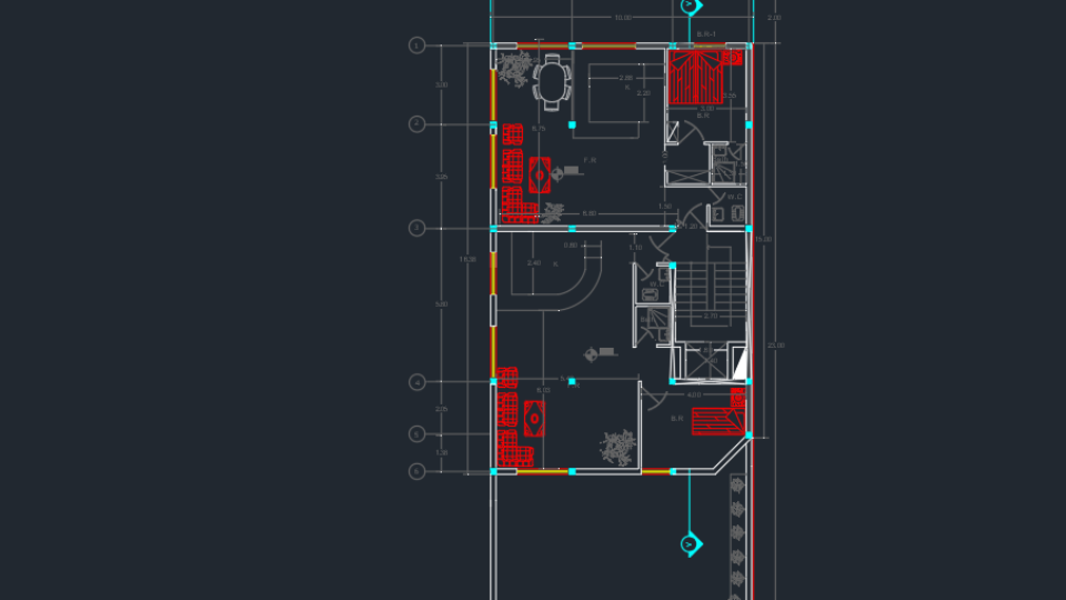 پروژه متره و برآورد ساختمان مسکونی اسکلت فلزی چهار طبقه
